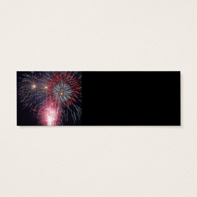 Cartes De Visite Signet Fireworks (Dos)