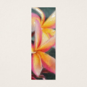 Cartes De Visite Signet floral tropical hawaïen