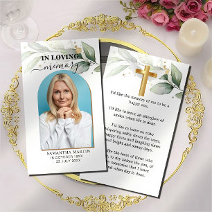 Cartes De Visite Signet funéraire du mémorial d'Eucalyptus