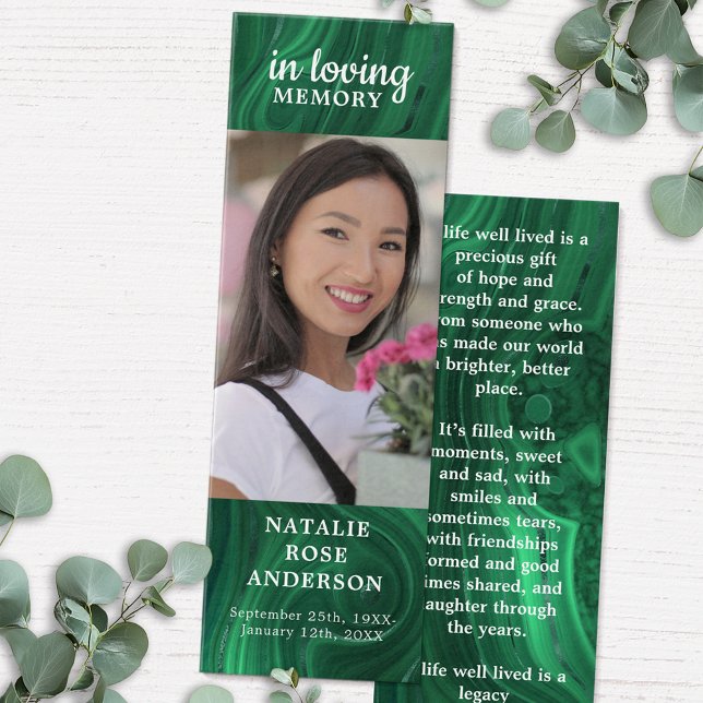 Cartes De Visite Signet funéraire émérite (Créateur téléchargé)