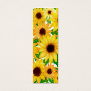 Cartes De Visite Signet gai de tournesols