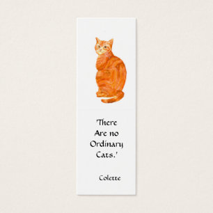 Cartes De Visite Signet Ginger Cat
