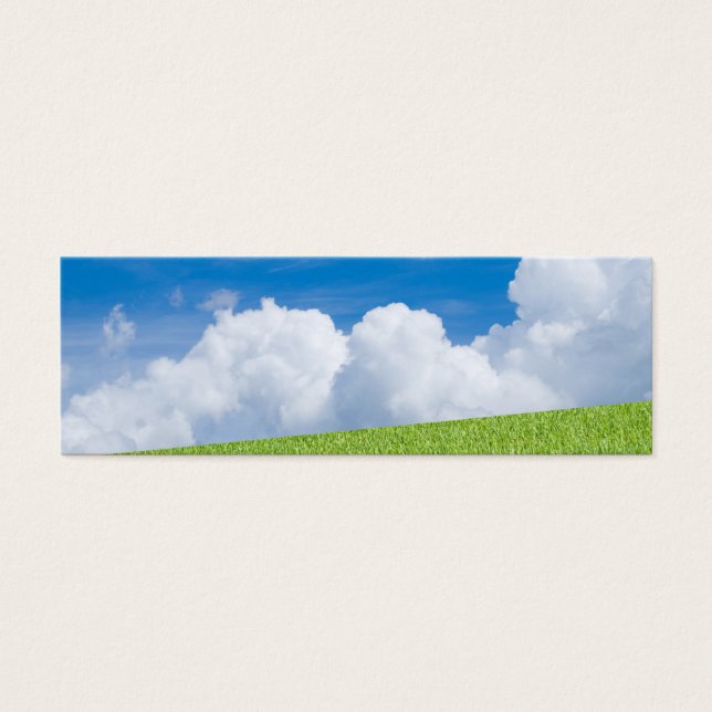 Cartes De Visite Signet Gris et Ciel (Devant)