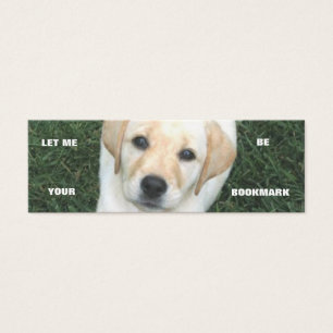 Cartes De Visite Signet jaune de labrador retriever