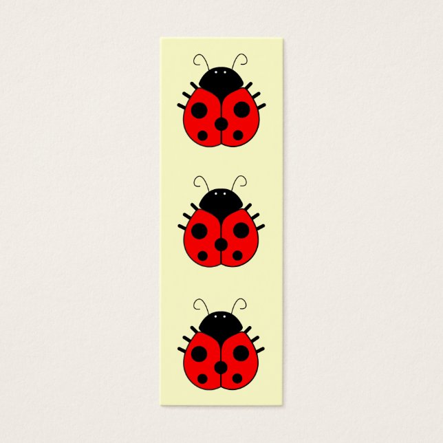 Cartes De Visite Signet Ladybug (Devant)