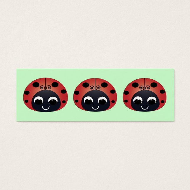 Cartes De Visite Signet Ladybug (Devant)