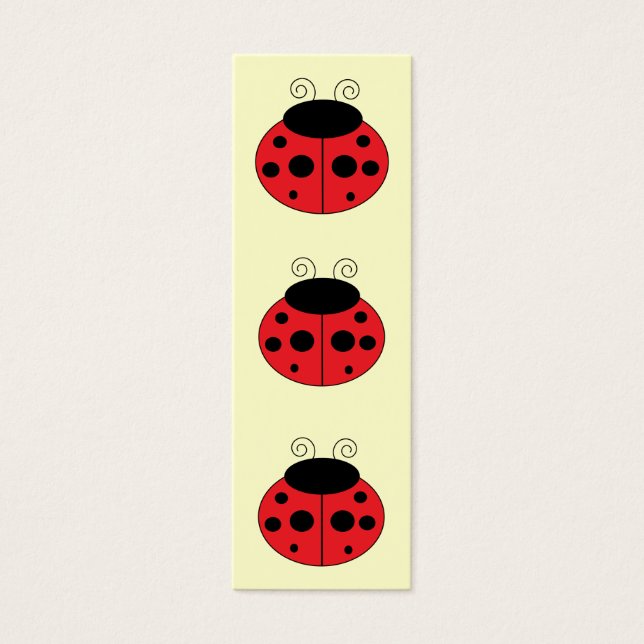 Cartes De Visite Signet Ladybug (Devant)