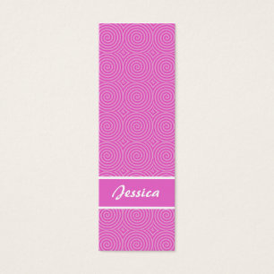 Cartes De Visite Signet Lollypop rose