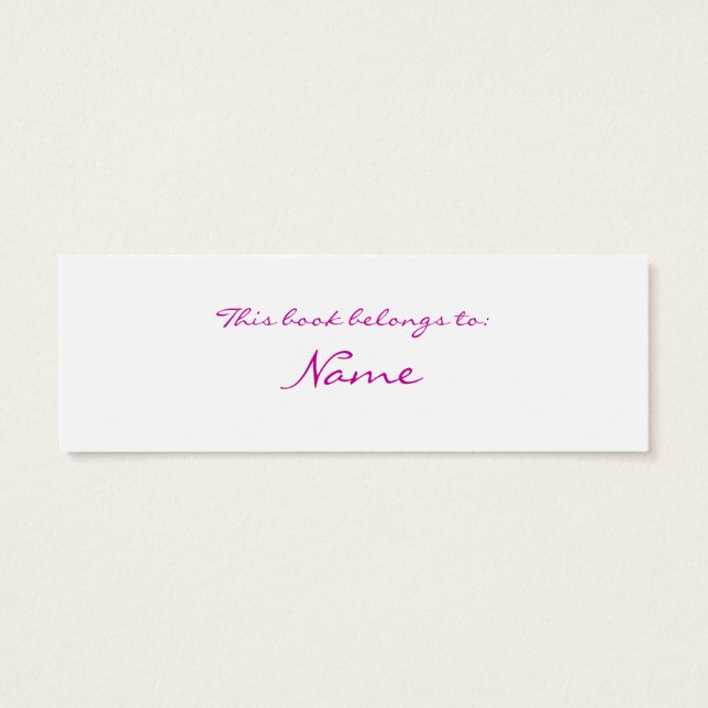 Cartes De Visite Signet orchidée (Dos)