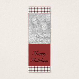 Cartes De Visite Signet personnalisable de Noël/photo de Hanoukka