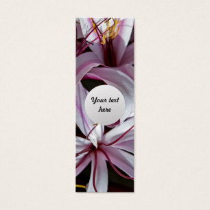 Cartes De Visite Signet personnalisé de Lilies
