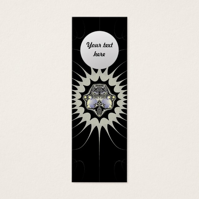 Cartes De Visite Signet personnalisé Espace doré (Devant)