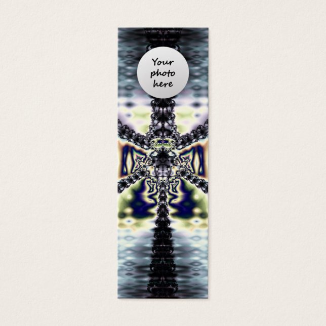 Cartes De Visite Signet personnalisé Espace violet (Devant)