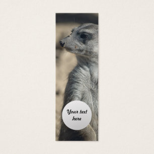 Cartes De Visite Signet Personnalisé Suricate Drôle