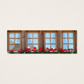 Cartes De Visite Signet photo Swiss Chalet Window