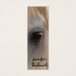 Cartes De Visite Signet Portrait du cheval blanc