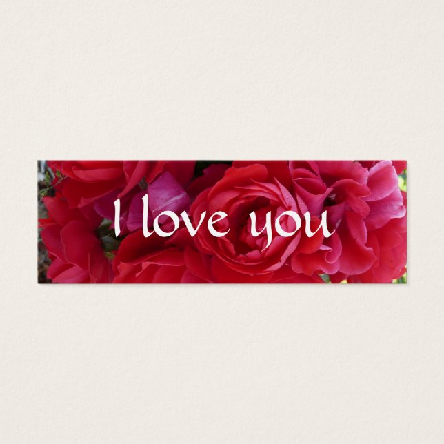 Cartes De Visite signet rose (Devant)