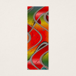 Cartes De Visite signet rouge d'arc-en-ciel