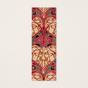 Cartes De Visite Signet rouge vintage de conception