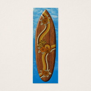 Cartes De Visite Signet surfant de planche de surf de safari