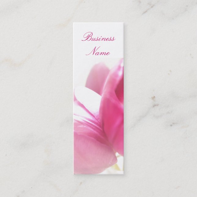Cartes de visite signet Tulipes de printemps (Devant)