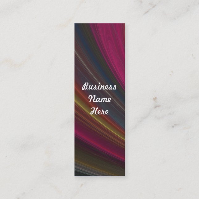 Cartes de visite Signets Abstraits Rainbow Swirl (Devant)