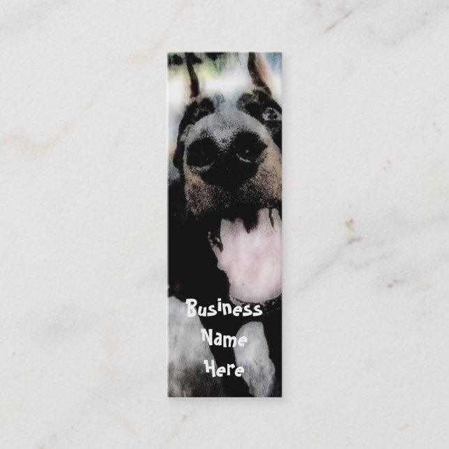 Cartes de visite Signets de Grunge Dog (Devant)