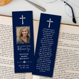 Cartes De Visite Signets de Mémoire Personnalisés avec Photo