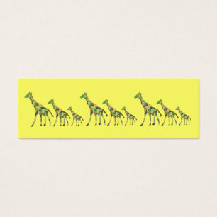Cartes De Visite Signets de motif de girafe