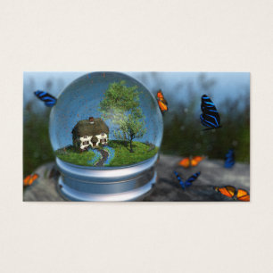 Cartes De Visite Signets du globe papillon