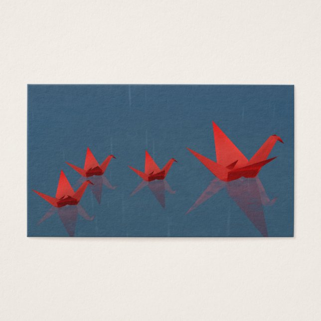 Cartes De Visite Signets du Jour de la pluie calme (Devant)