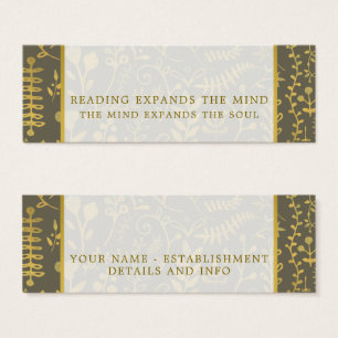 Cartes De Visite Signets Gold Boho