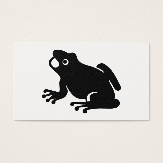 Cartes De Visite Silhouette de Frog (Devant)