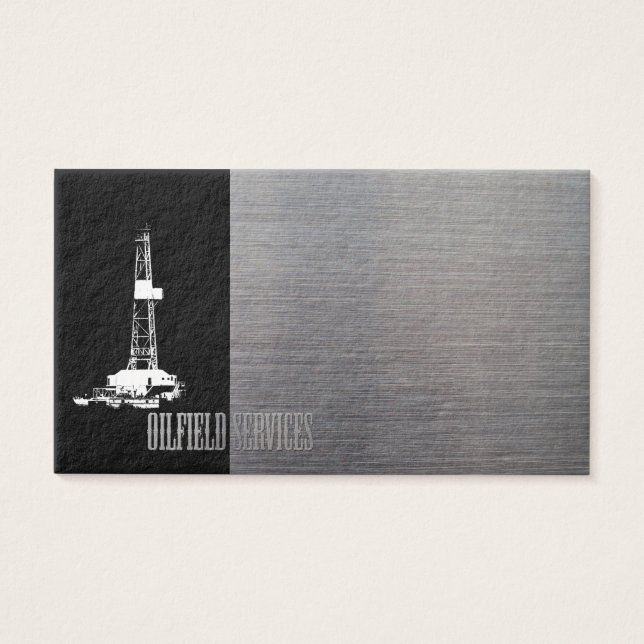 Cartes De Visite Silhouette de l'équerre et de l'aspect métallique  (Devant)