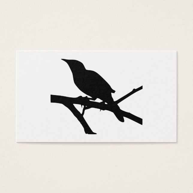Cartes De Visite Silhouette Mockingbird (Devant)