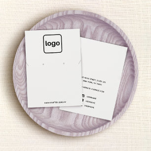 Cartes De Visite Simple Ajouter logo blanc oreille et écran de coll