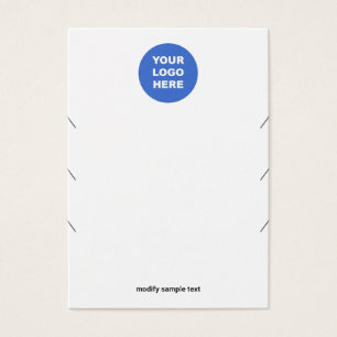 Cartes De Visite Simple Ajouter Votre Logo 3 Collier Bracelet Affic