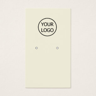 Cartes De Visite simple ajouter votre logo Boucles d'oreilles perso