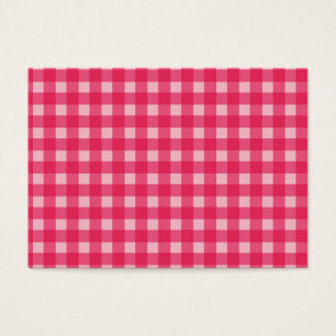 Cartes De Visite Simple, classique et élégant. Des plaids rose chan