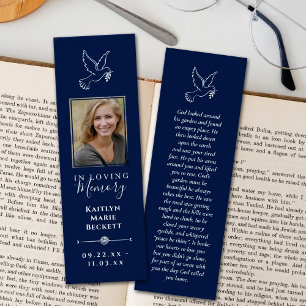 Cartes De Visite Simple Custom Photo Memorial Bookmarks