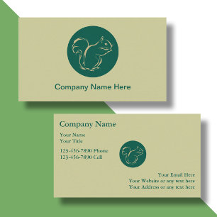 Cartes de visite Simple Écureuil