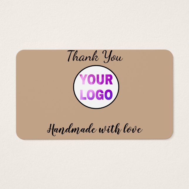 Cartes De Visite simple et minimal ajoutez votre logo/votre design  (Devant)