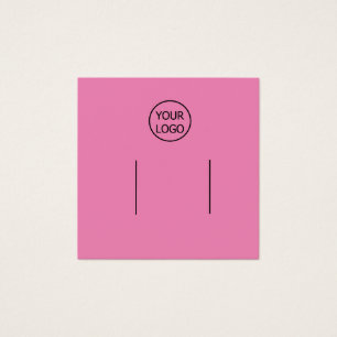 Cartes De Visite simple rose ajouter votre logo personnalisé