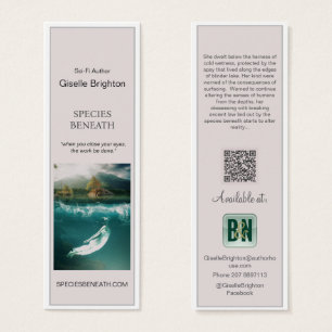 Cartes De Visite Simple Taupe Auteur Matériel promotionnel Signets