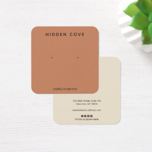 Cartes De Visite Simple Terre en terre cuite à oreille bijoux