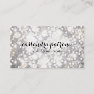 Cartes de visite simplement chics d'argent et d'or