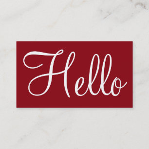 Cartes de visite simples