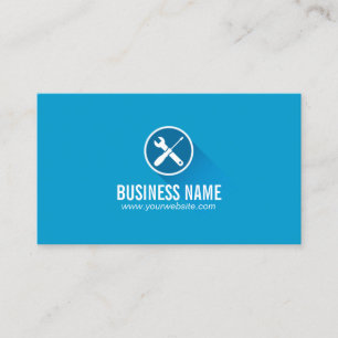 Cartes de visite simples bleus modernes de