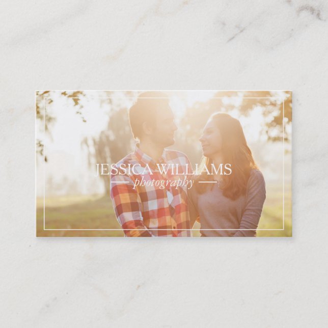 Cartes de visite simples de photographie (Devant)