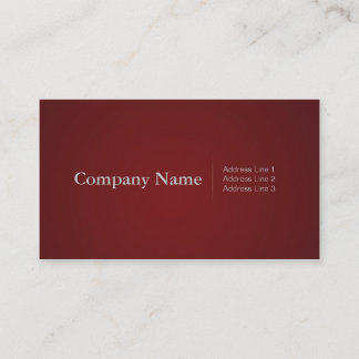 Cartes de visite simples de Profressional en rouge